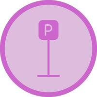 P Button Icon Design vector