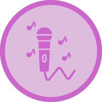 Karaoke Icon Design vector