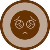 Pleading Face Icon Design vector