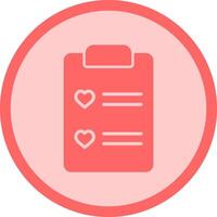 Wishlist Icon Design vector