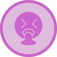 Face Vomiting Icon Design vector