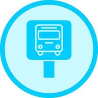 Bus Stop Icon Design vector