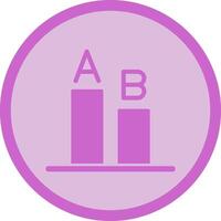 AB Testing Icon Design vector