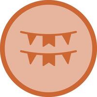 Bunting Flags Icon Design vector