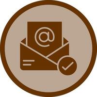 Registered Mail Icon Design vector