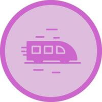 High Speed Train Icon Design vector
