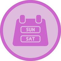 Weekend Getaway Icon Design vector