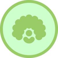 Clown Wig Icon Design vector