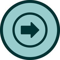 Right Arrow Icon Design vector