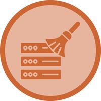 Data Cleaning Icon Design vector