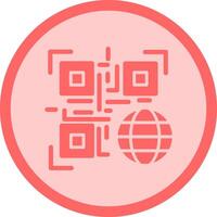 QR Code Website Icon Design vector