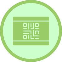 QR Code Business Card Icon Design vector
