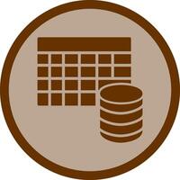 Table Data Icon Design vector