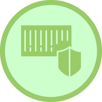 Barcode Security Icon Design vector