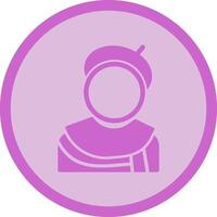 Caricature Artist Icon Design vector