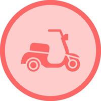 Motor Scooter Icon Design vector