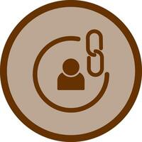 Contact Links Icon Design vector