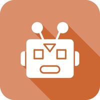 Robot Face Icon Design vector