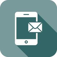 Mobile E-mail Icon Design vector