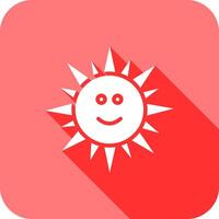 Sun with Face Icon Design vector