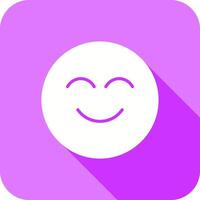 Smiling Face with Smiling Eyes Icon Design vector