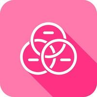 Venn Diagram Icon Design vector