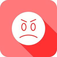Angry Face Icon Design vector