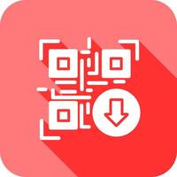 QR Code Download Icon Design vector