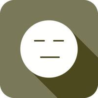 Neutral Face Icon Design vector