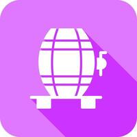 Wine Cask Icon Design vector
