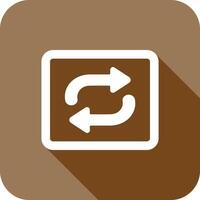 Repeat Button Icon Design vector