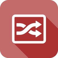 Shuffle Tracks Button Icon Design vector