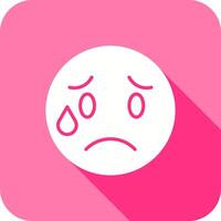 Crying Face Icon Design vector
