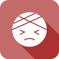 Face with Head-Bandage Icon Design vector