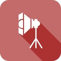 Photography Studio Lights Icon Design vector