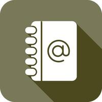 Address Book Icon Design vector