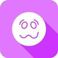 Woozy Face Icon Design vector