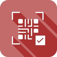 QR Code Link Icon Design vector