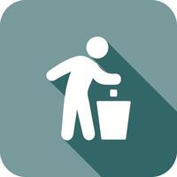 Litter in Bin Sign Icon Design vector