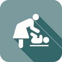 Changing Table Icon Design vector
