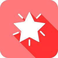 Glowing Star Icon Design vector