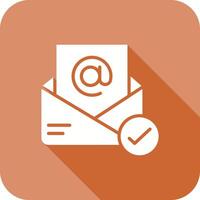 Registered Mail Icon Design vector