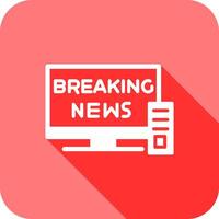Breaking Story Icon Design vector