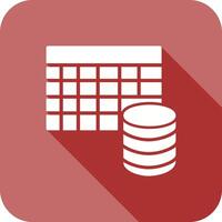 Table Data Icon Design vector