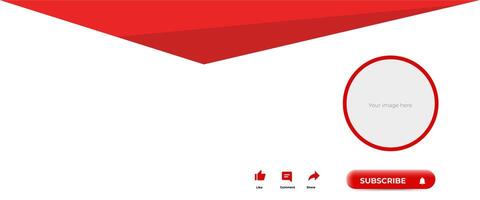 Dynamic subscribe button Banner Design vector