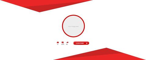 Dynamic red and white Banner Design vector