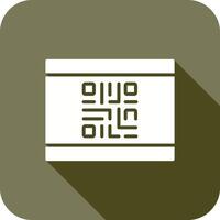 QR Code Business Card Icon Design vector