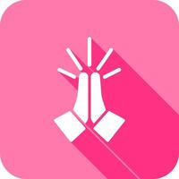 Folded Hands Icon Design vector