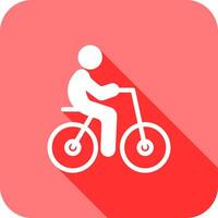 Person Biking Icon Design vector