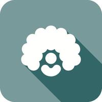 Clown Wig Icon Design vector